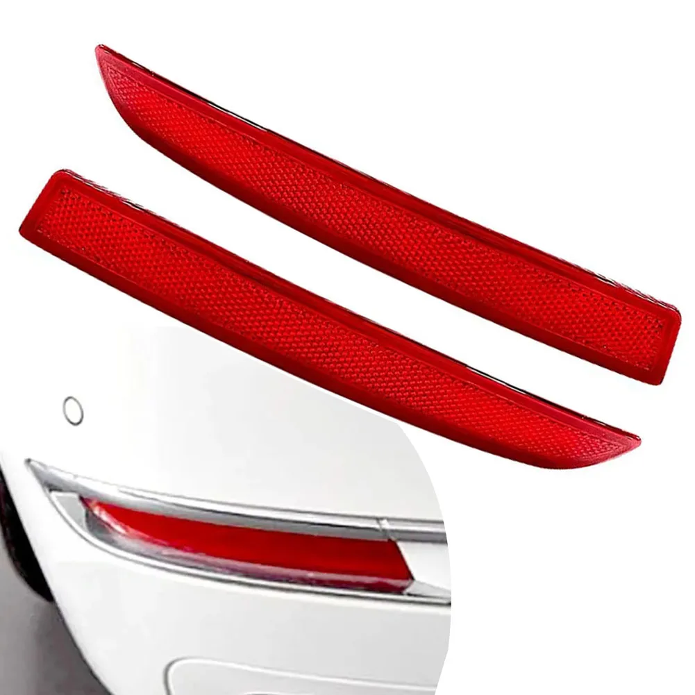 2PCS 자동차 후면 범퍼 반사 스트립 OEM 63147318555 BMW 5 시리즈 F10 F18 2014-2017 용 교체 부품