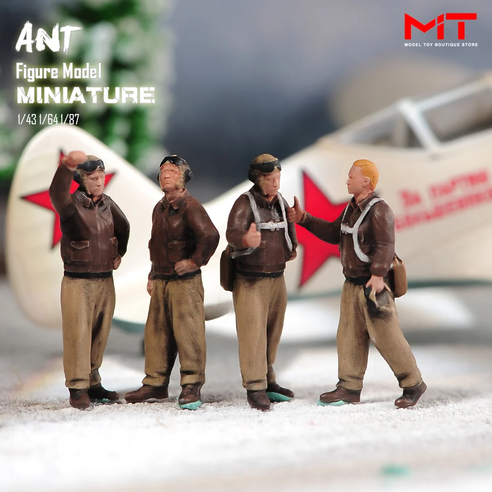 Miniatures Figurine 1/72 1/64 1/35 American Pilots Soldier Diorama