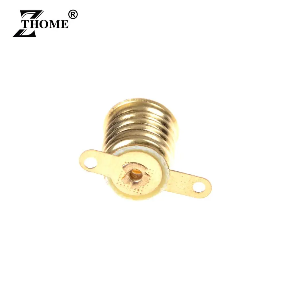 5/10pcs set E10 Straight Copper Light Bulb Screw Base PCB Socket Lamp Holder lamp holder,lamp bulb holder,lamp base