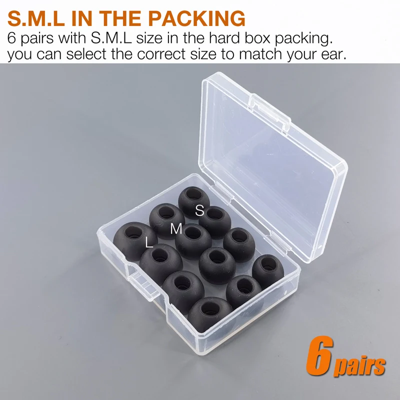 Eartips Replacement for JBL Tune Buds Earbuds Earpad * 6 Pairs