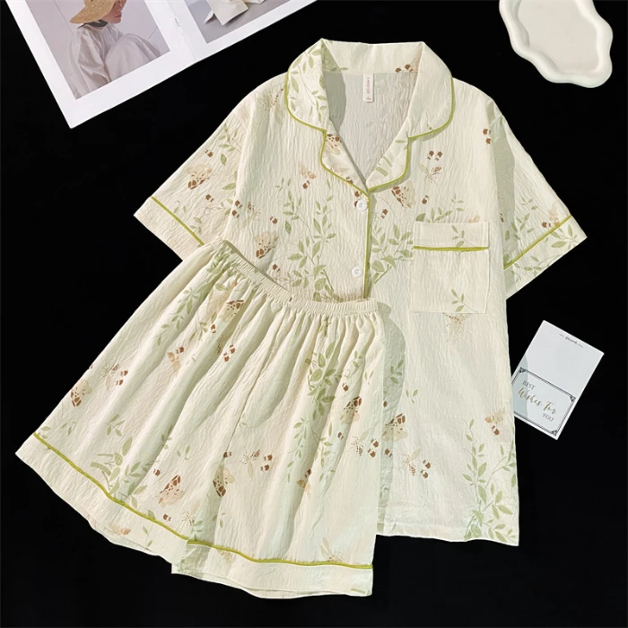 طقم بيجامات قطنية للنساء ، ملابس نوم جميلة ، ملابس...