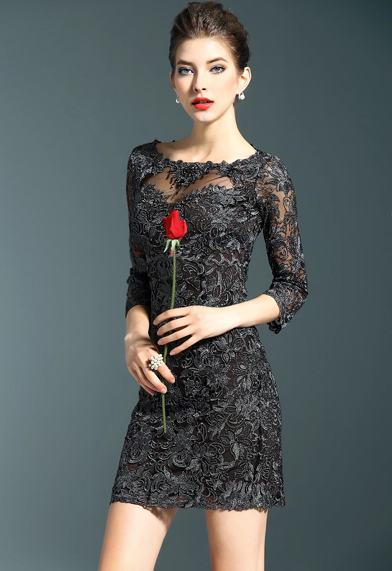 

Female Clothing Summer Black Women Luxury Birthday Party y2k Short Sexy Chic and Elegant Dresses Free Shipping Lace Mesh Dress