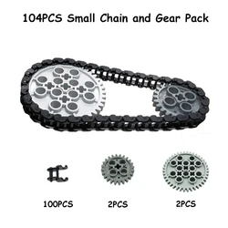 Advanced Technical Tracks and Wheels Set with Gears and Axle System (104 S)