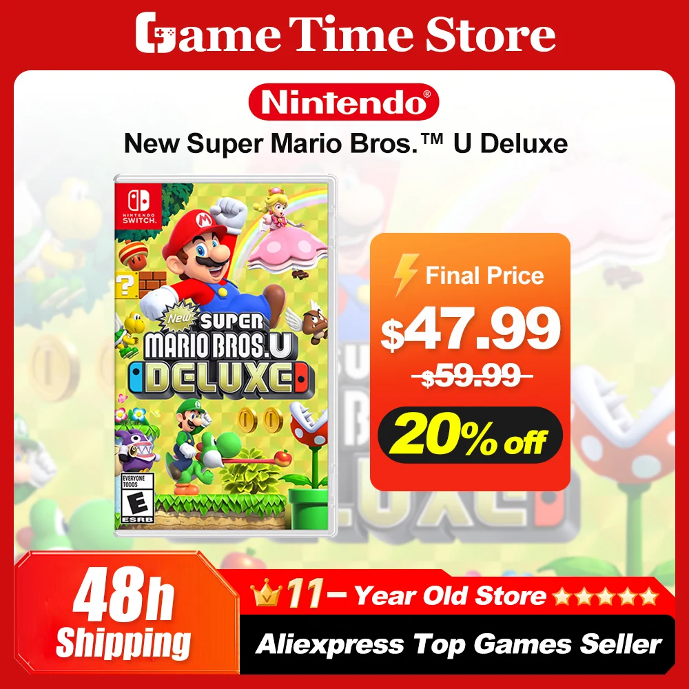 슈퍼 마리오 브라더스 U 디럭스 닌텐도 스위치 게임 거래, 100% 공식 오리지널 피지컬 게임 카드, 스위치 OLED 라이트 콘솔용,  신제품 - AliExpress