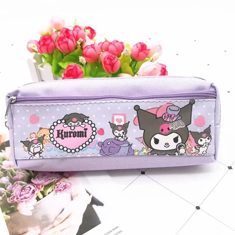Cartoon Anime Kuromi Melody Cinnamoroll Student Double Layers Pencil Case Kawaii Pompompurin Kids Stationery Storage Bag Pen Bag 6 Cartoon Anime Kuromi Melody Cinnamoroll Student Double Layers Pencil Case Kawaii Pompompurin Kids Stationery Storage Bag Pen Bag 6