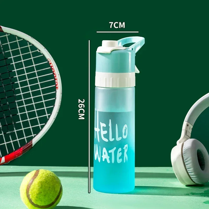 Large Capacity 700ml Spray Water Bottle for Girls - BPA Free Eco-Friendly Outdoor & Fitness Drinkware