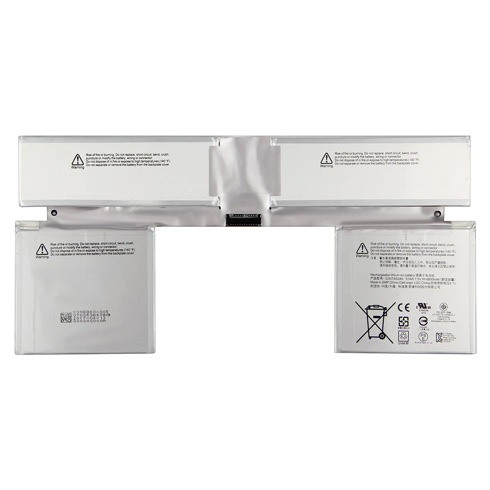 Replacement Battery G3HTA024H For Microsoft Surface BOOK G3HTA023H Rechargeable Battery 6800mAh With Free Tools