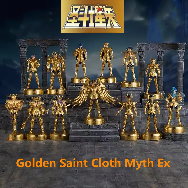 30Cm Golden Saint Cloth Myth Ex Copper Figure Ornamenti Phoenix Ikki Pegasus Seiya Draco In Stock Modello Originale Regalo Di Natale