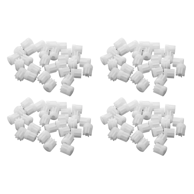 

120Pcs 0.5 Modulus 8 Teeth Plastic Gear Cog For 2Mm Toy Car Motor Shaft