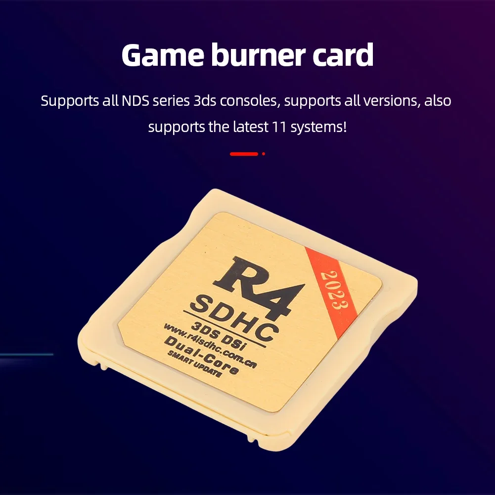 닌텐도 3DS 용 휴대용 플래시 카드 비디오 게임 카드, R4 SDHC 어댑터, 디지털 메모리 카드 버닝 카드용 2023