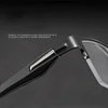 Finished Half Frame Photochromic Outdoor Sunglasses for Myopia Eyeglasses Vintage Men's Square Prescription Short Sight Glasses 4