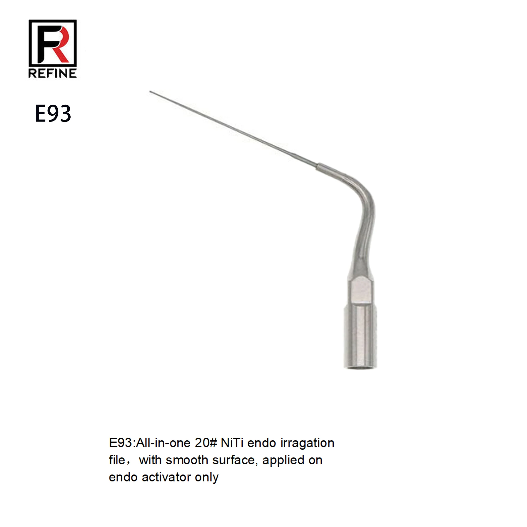 Refine Dental Ultrasonic Scaler Insert Punte Di Scalatura E93 Materiale In Acciaio Inossidabile Qualità Per Picchio Mectron Ems