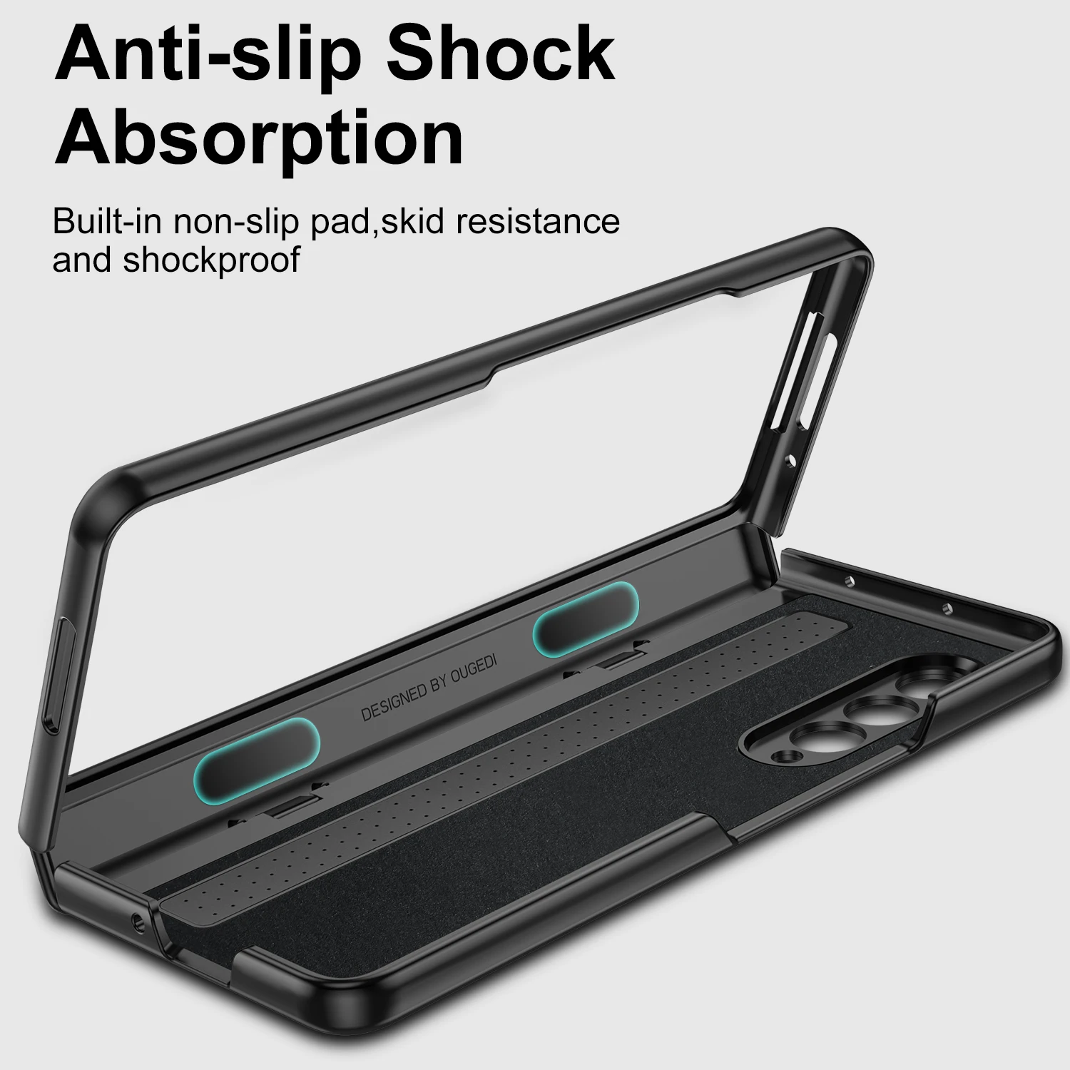 Fold Phone Case For Samsung Galaxy Z Fold 3 Shockproof Full Hinge Protection Case With Stand Screen Protector Shockproof Cover