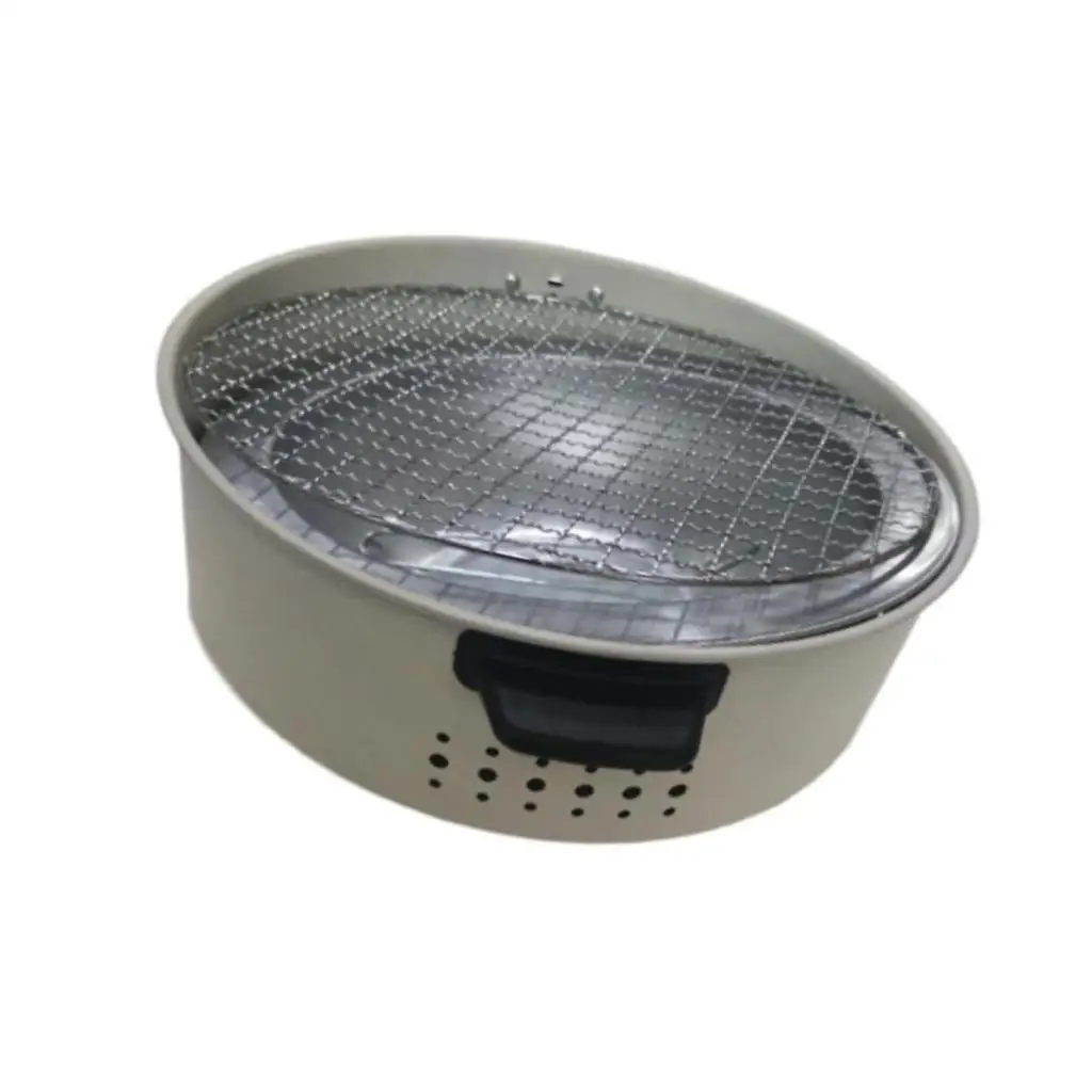 Portable Charcoal Grill Fireplace with Grill Furnace Barbecue Stove for Patio Picnic Camping Hiking Outdoor Indoor Fire Pits