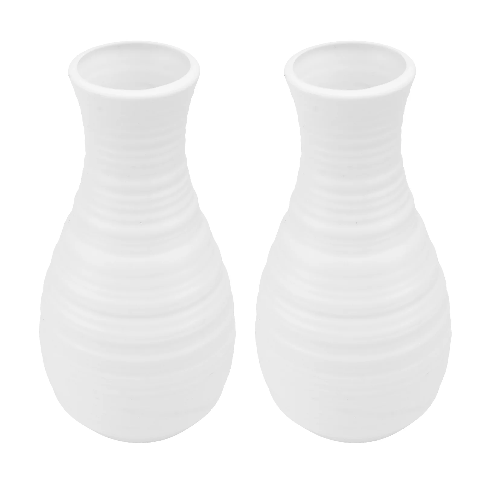 2Pcs Modern Nordic Home Vase Creative Simple Plastic Vase Simple Decor