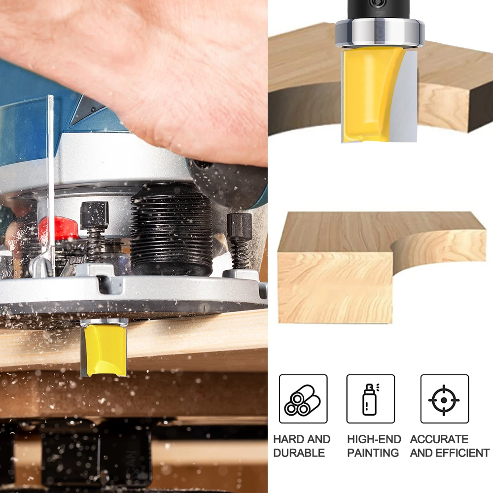 XCAN Trim Router Bit Set - 1/4 "6mm Schaft Muster/Vorlage Holzbearbeitung Cutter Zapfen Cutter für Holz werkzeuge – Detail 3
