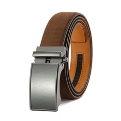 Men's Premium PU Leather Automatic Buckle Belt - Adjustable No - Hole Design - 135cm (RMAK - CE)