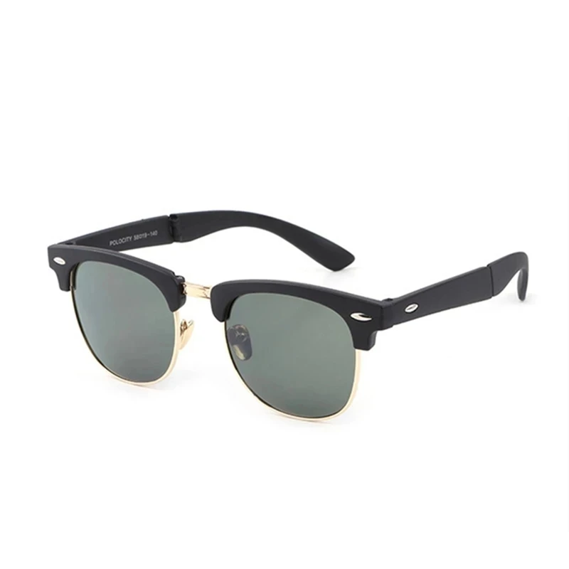 Mayitr virágos Megmunkalás foldable polarizált napszemüvegek Új  férfiak Maroktelefon Redő Szellőztet Vállkő Nap szemüvegek vel esetben szögletes vezetés eyewear