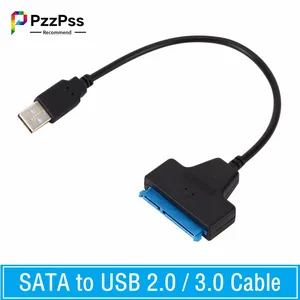 SATA к USB 3,0/2,0 кабель до 6 Гбит/с для 2,5 дюймового внешнего жесткого диска SSD жесткого диска SATA 3 22-контактный адаптер USB 3,0 к Sata III шнур