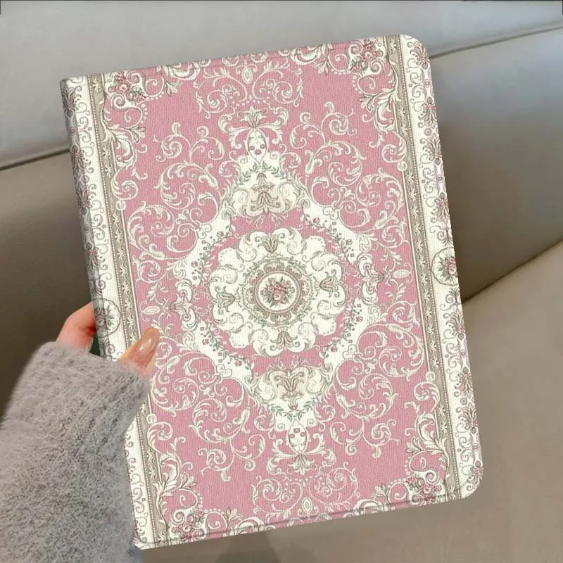 Vibrant Floral Pattern Cloth Tablet Case