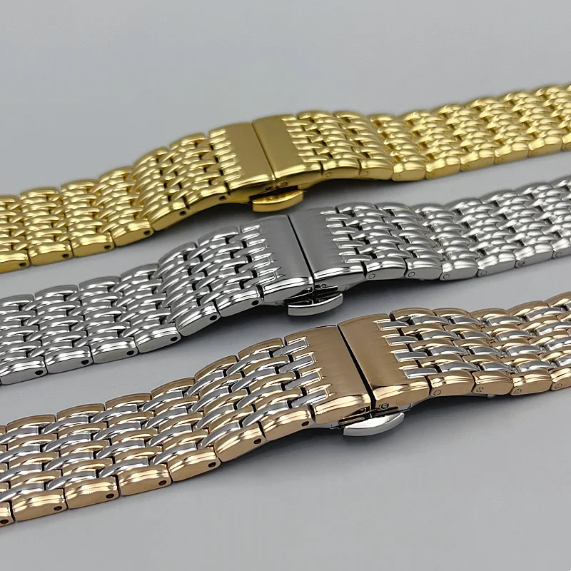Premium Stainless Steel Watch Bracelet - Silver, Gold, or Rose Gold