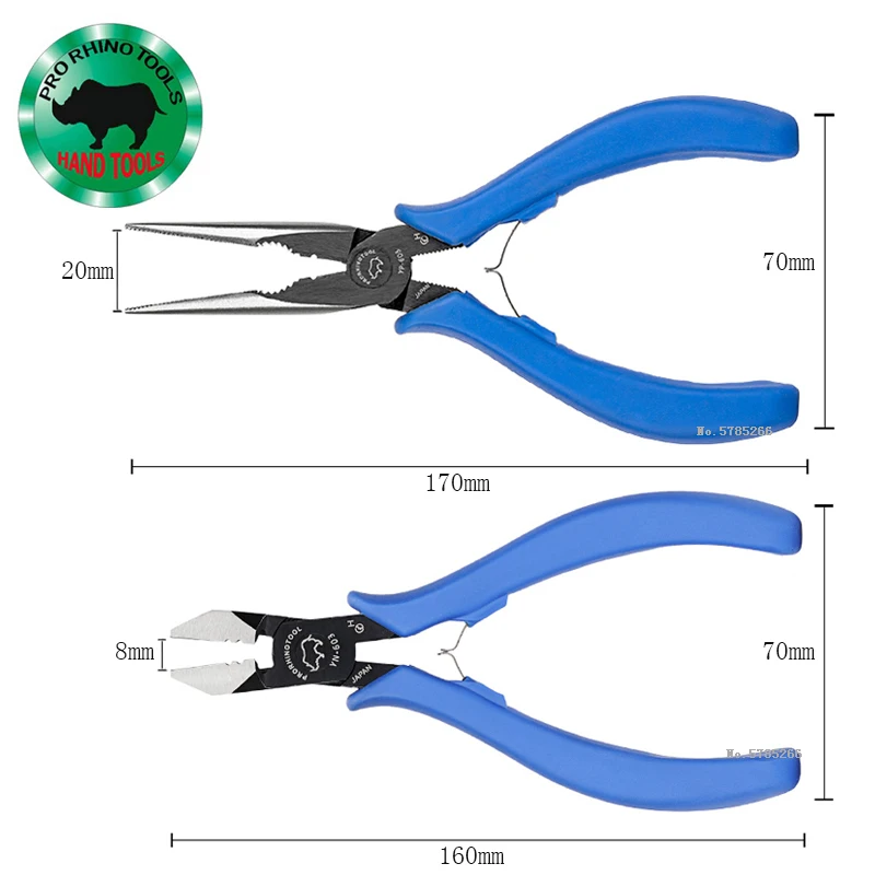 Original Japanese Rhino RHINO Gram Steel YN Oblique Pliers With Stripping Wire YP603 Needle-Nose Pliers Can Cut Steel Wire 4