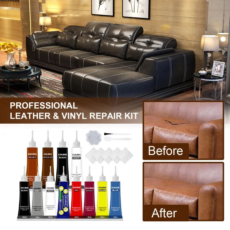 Car Liquid Leather Repair Kit Leather Skin Refurbish Tools For Car Seat  Sofa Coats Holes Scratches Cracks Restoration