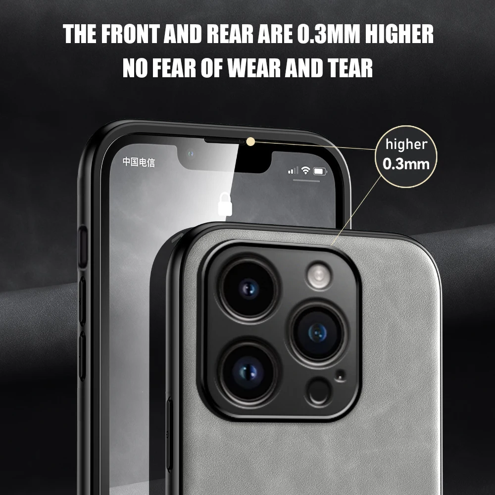 Luxury Magnetic Leather Case with Car Holder Support