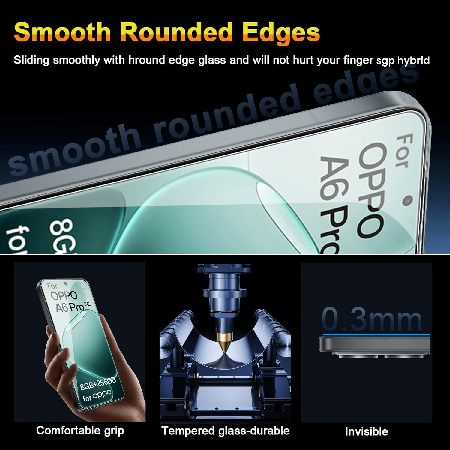 4-Pack 9H Clear Protective Glass Screen Protector