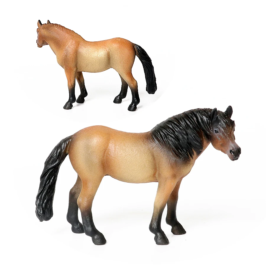 Large Realistic Horse Figurine with Detailed Textures – Farm Animal Toy & Party Decoration