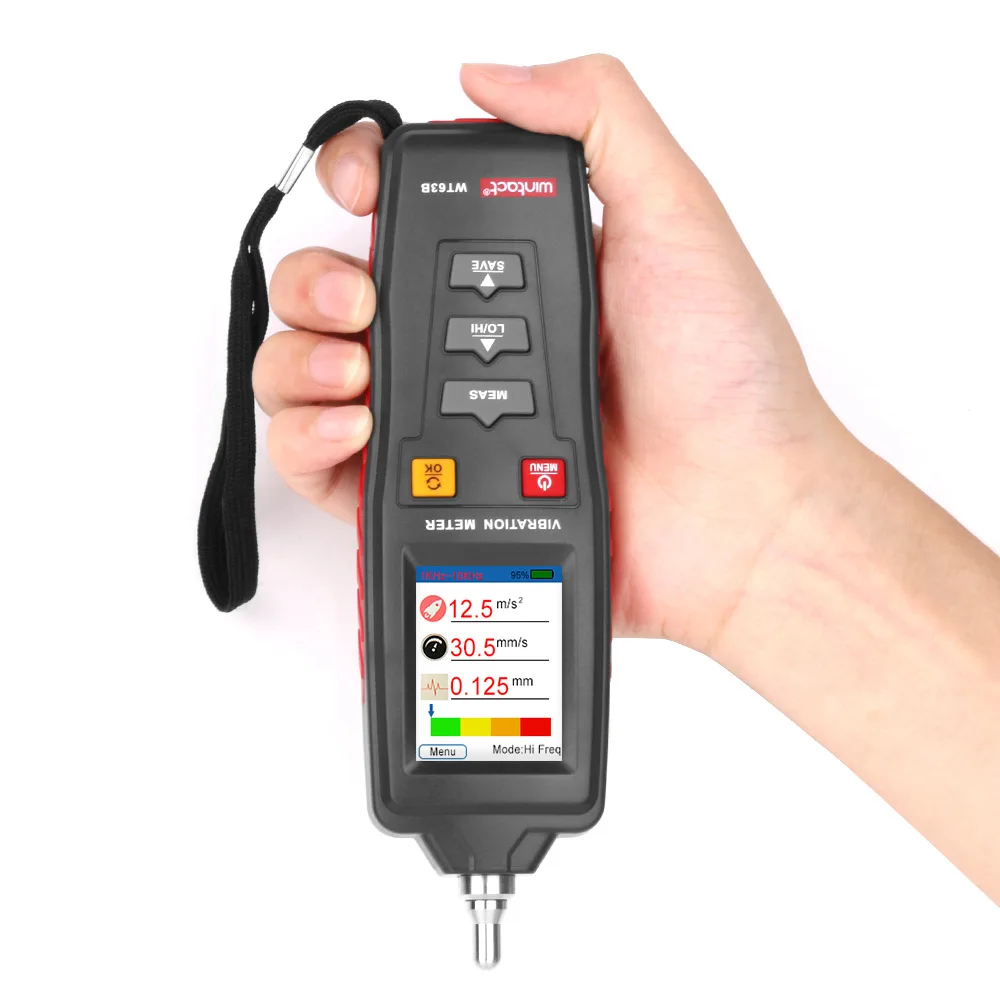WINTACT Vibration Analyzer Vibrator Analizador De Vibraciones Digital Vibration Meter Tester