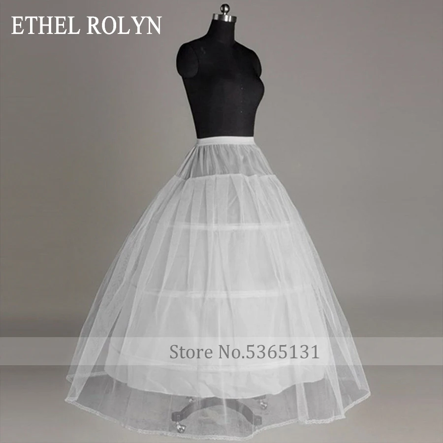 ETHEL ROLYN Crinoline Long Petticoat For Wedding Dress Underskirt Half Slips Wedding Accessories wedding petticoat