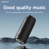 ZEALOT-S49PRO Portable Bluetooth Speaker 20W IPX6 Waterproof,Micro SD Card,AUX-in Plug,10H Playtime,RGB Light  Wireless Stereo - Image 2