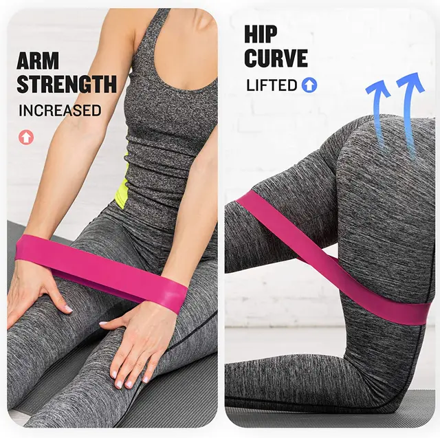 Tension Band Elastic Band, Yoga Fitness Shaping Legs Core Exercise, Strength Rehabilitation Training, Circular Resistance Circle 4