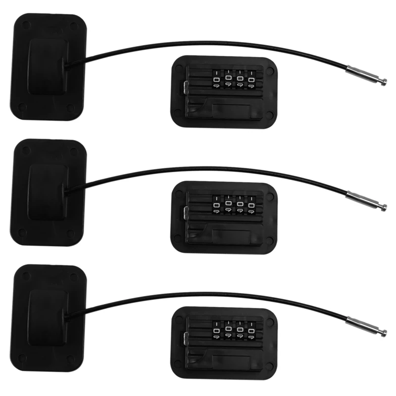 

ABGZ-3X Upgraded Password Window Lock Child Safety Lock Baby Protection Children Fridge Lock Door Cabinet Limiter Locks-Black