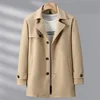 Woolen Jacket Men Plus Size 12XL Solid Color Jackets Woolen Coats Male Autumn Winter Long Style Jacket Fashion Casual 4