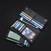 New men's wallet Long leather multi-card bag Soft cowhide anti-theft brush anti-degaussing thin money clip 4