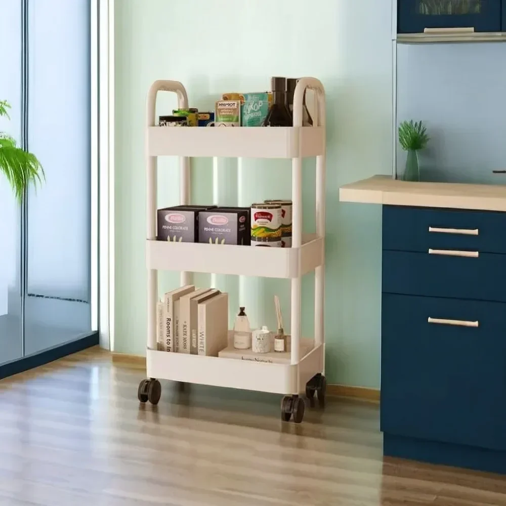 Storage Rack Rolling Storage Cart Mobile Storage Trolley Organizer