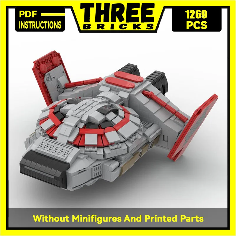 

Military Series Moc Building Block Missile Frigate Model Technology Brick DIY Assembly Anti-fighter Spacecraft Toy For Kid Child