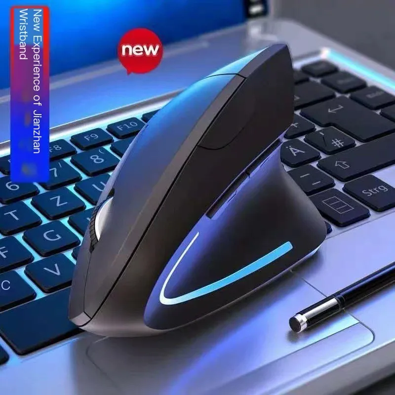 Mouse Da Ufficio Wireless Destro Usb Mouse Verticale Ergonomico 2.4G Optical Pro Gamer Mouse Office Mause Con Retroilluminazione Per Laptop