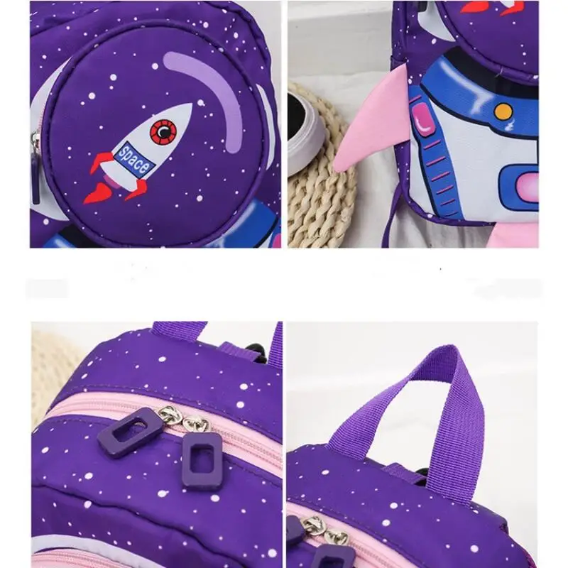 Anti Lost Children's Shoulder Bag Rocket Shape Lightweight Kindergarten School 5