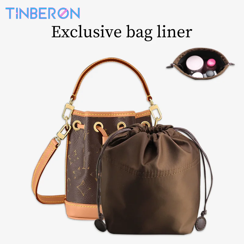 

Нейлоновая сумка TINBERON, органайзер для косметики кофе, подкладка для сумки-ведра, аксессуары для сумок
