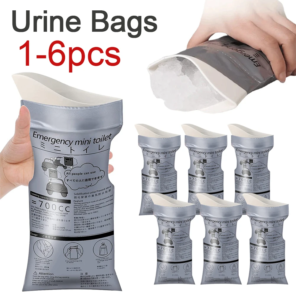 16pcs700mlEmergencyPortableCarUrineBagMiniToiletUrineBag