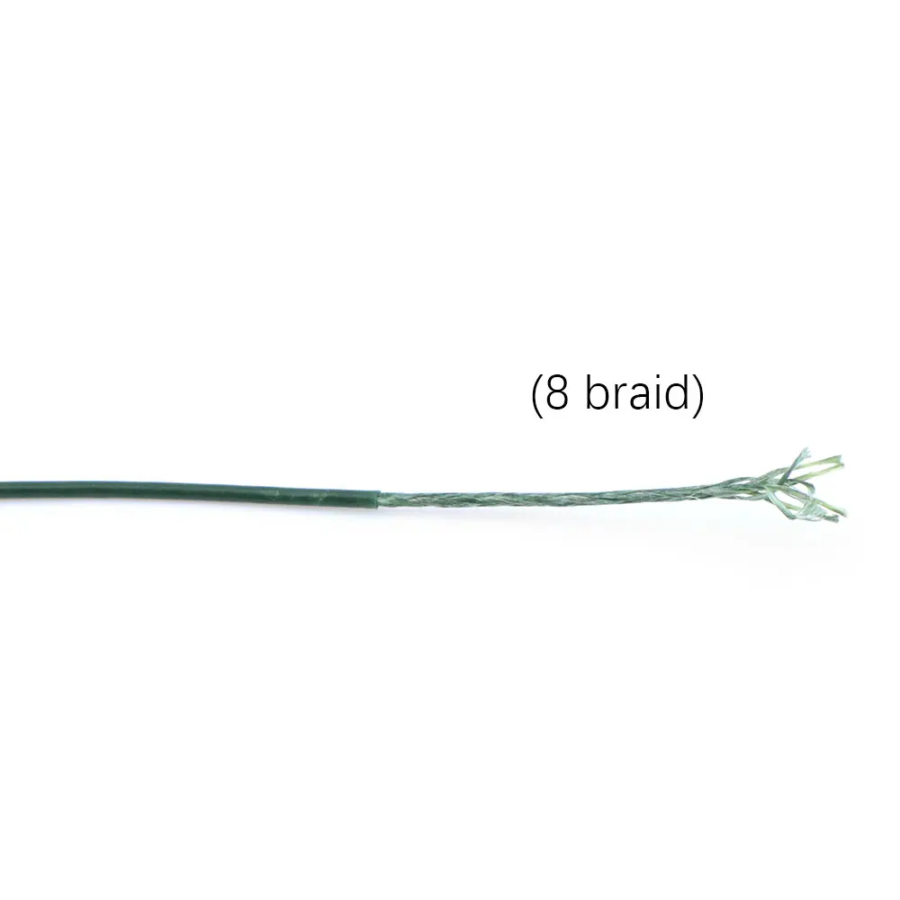 10m Grüne Karpfenschnur Weiche Hakenverbindung Beschichtete Geflochtene Schnur für Hair Rig 25 15LB Rigging Line End Tackle – Detail 4