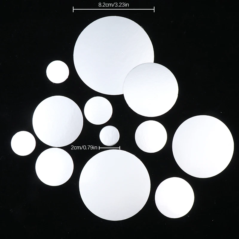 200Pcs Seal Cap Lining Tamper Resistant PET Electromagnetic Aluminum Foil Induction Gasket for Cosmetic Jar Bottle Pot 20mm-82mm rubber caps silicone rubber caps