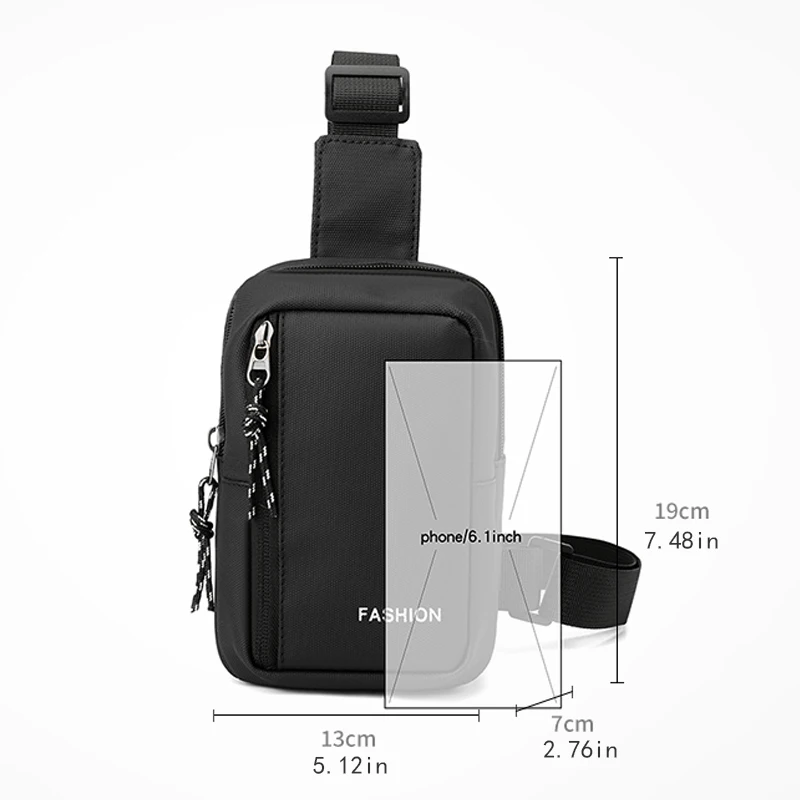 Ladies' chest bag, shoulder bag, and casual bag with adjustable shoulder straps - suitable for daily use - fashionable and perfe