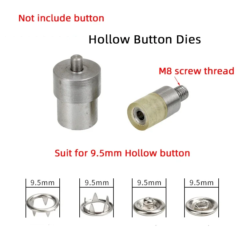 Five Claws Hollow Pearl Button Install Tool The Dies Molds Suitable for Manual Punching Machine