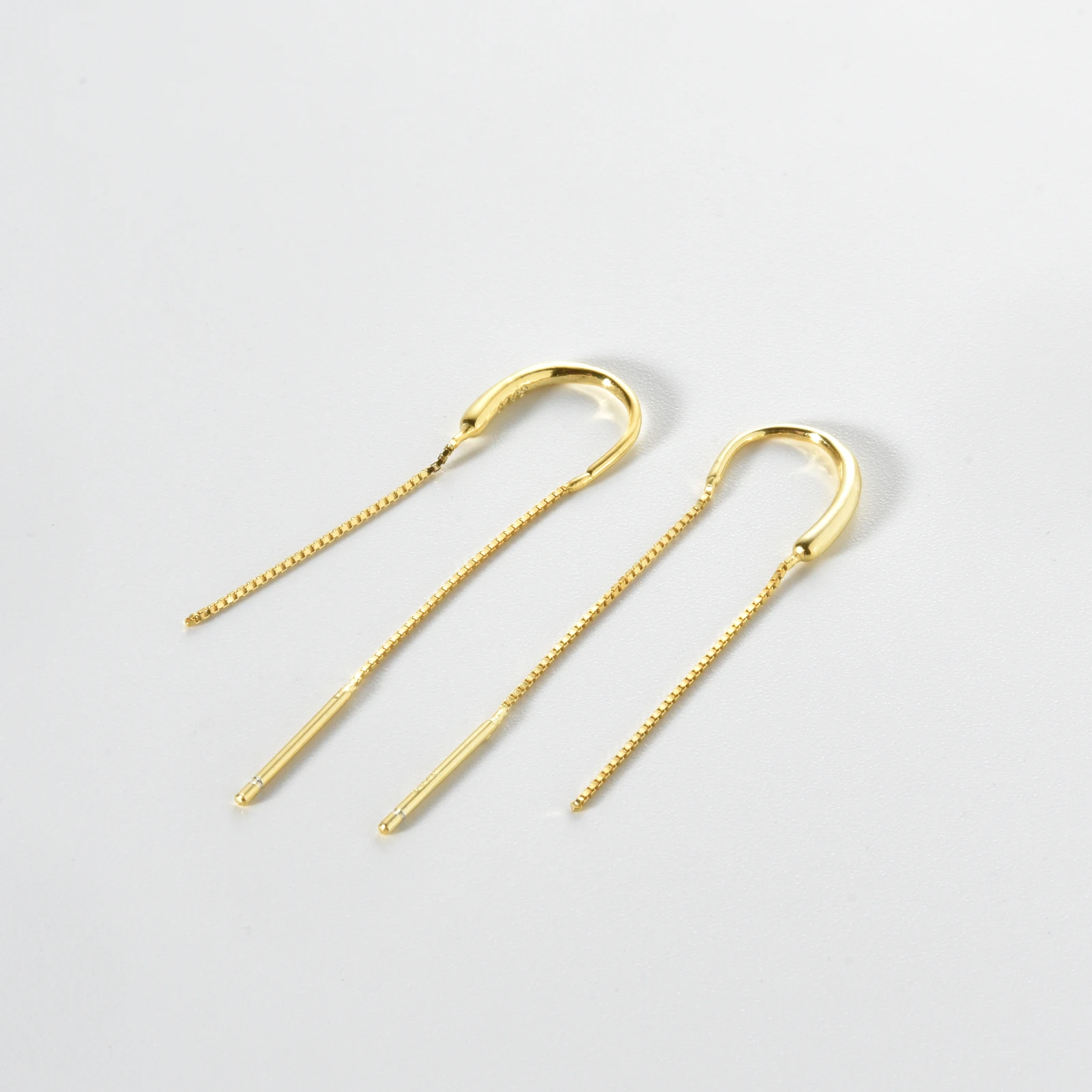 Orecchini Donna Argento 925 A Catena Con Stella E Zirconi - Reffeer