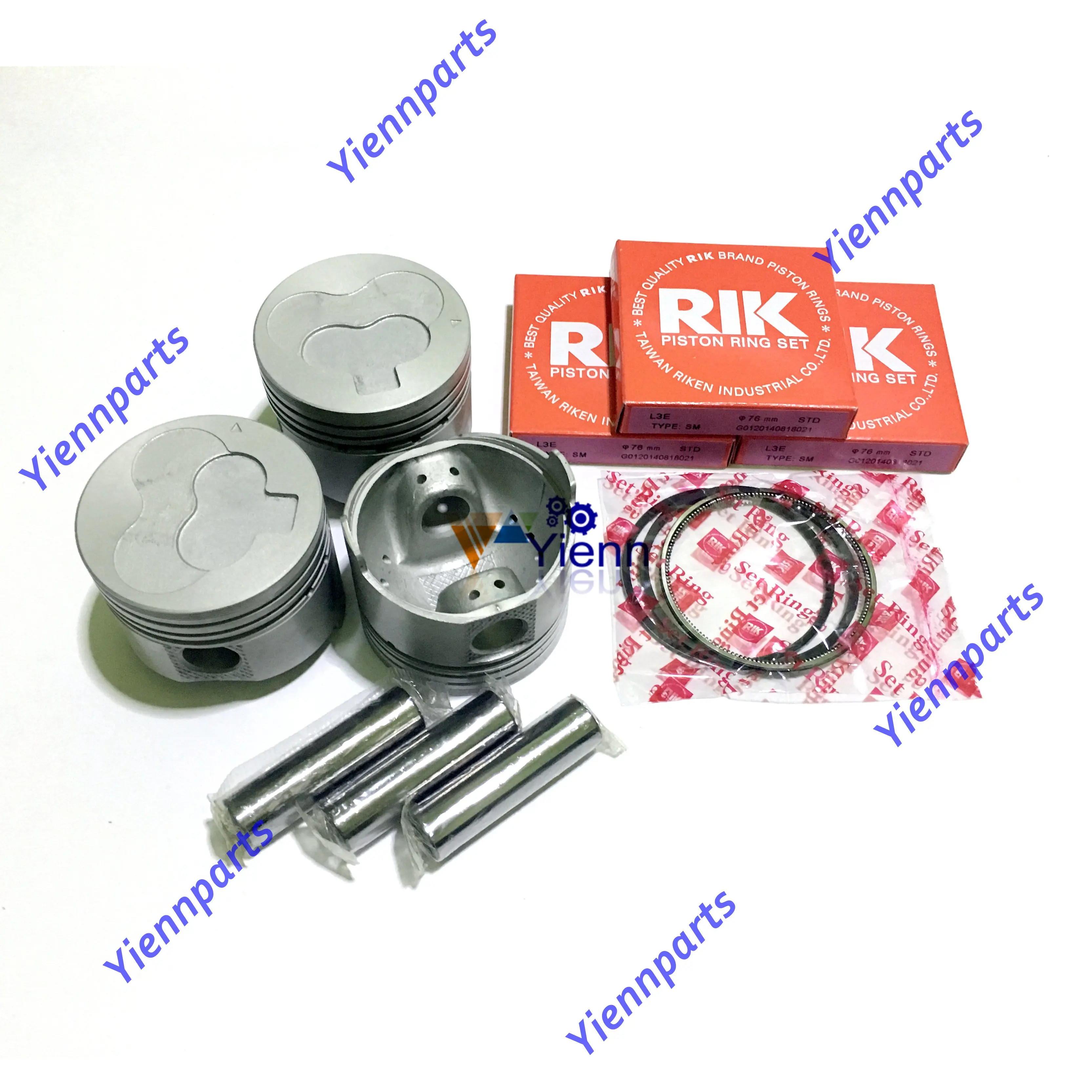 

Для Mitsubishi L3E поршень MM437601 и поршневое кольцо MM433711 подходят для Mitsubishi приблизительные детали дизельного двигателя