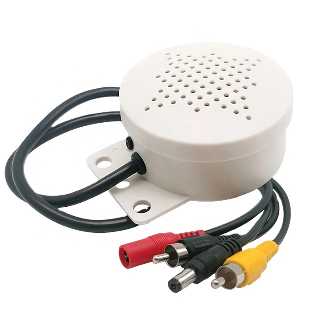 Waterproof Mini Amplifier Microphone Speaker High Sensitive Two Way Audio Input/Output Mic for CCTV Security Camera DVR System microphone sound monitor